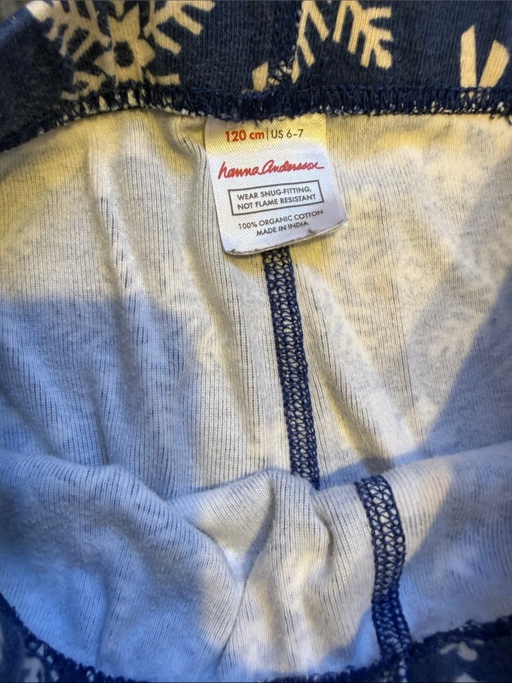 Hanna 6-7 Snow Flake Long Johns